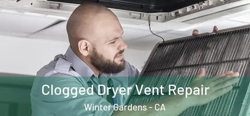Clogged Dryer Vent Repair Winter Gardens - CA