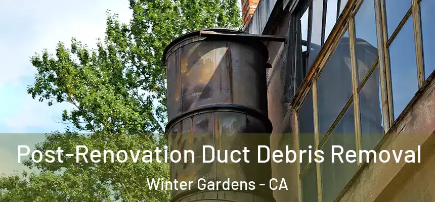 Post-Renovation Duct Debris Removal Winter Gardens - CA